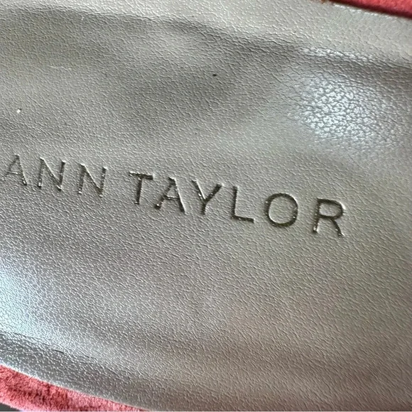 Ann Taylor Sling Backs with chunky heel size 7.5 orange in color - Picture 6 of 8